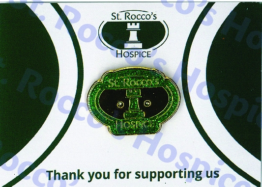 St Roccos Logo Pin Badges - Green