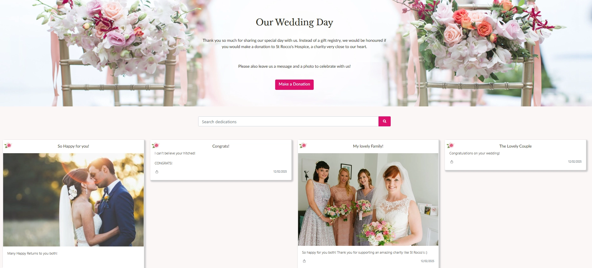 wedding website