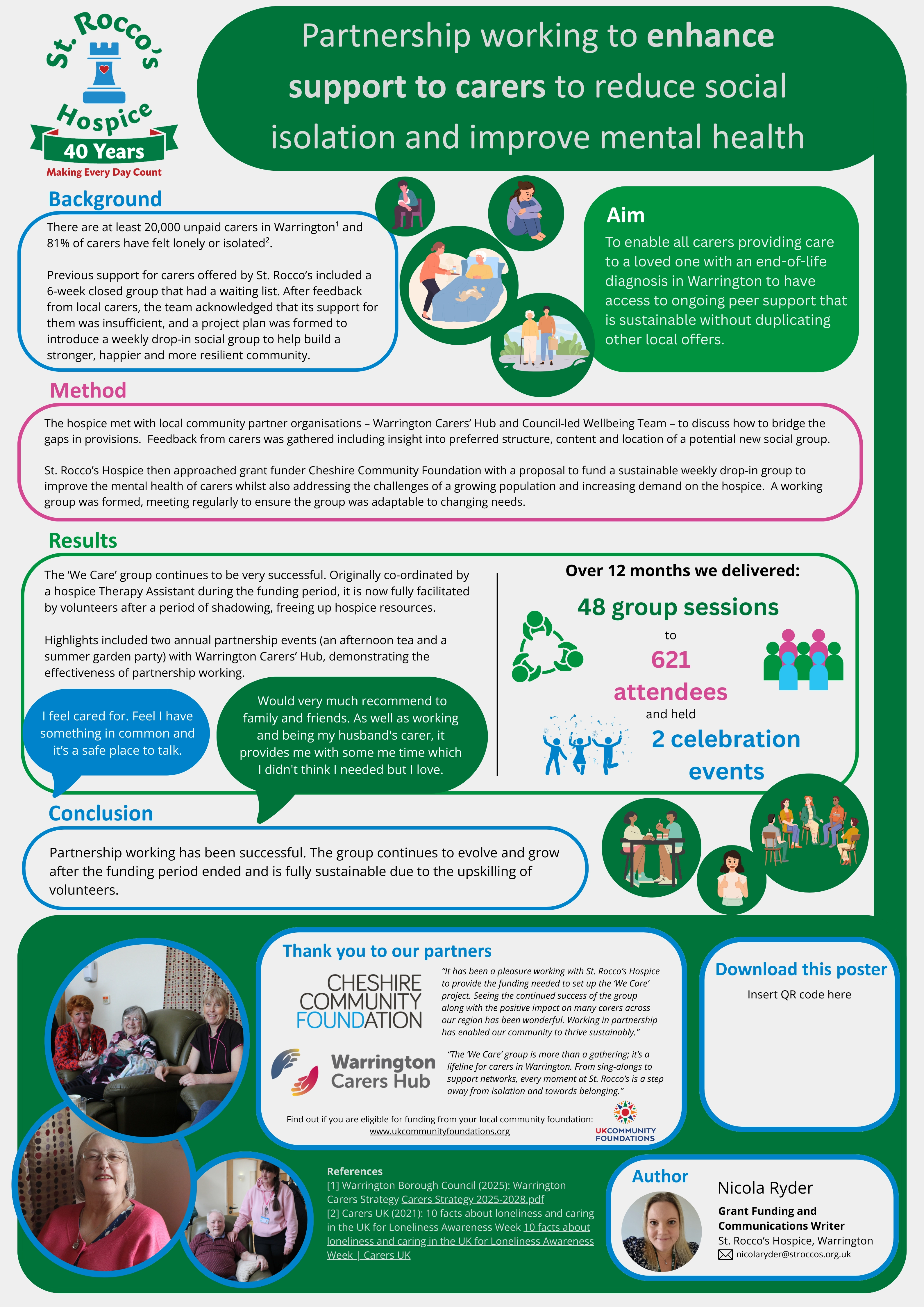 Hospice UK Poster Partnership working to enhance support to carers