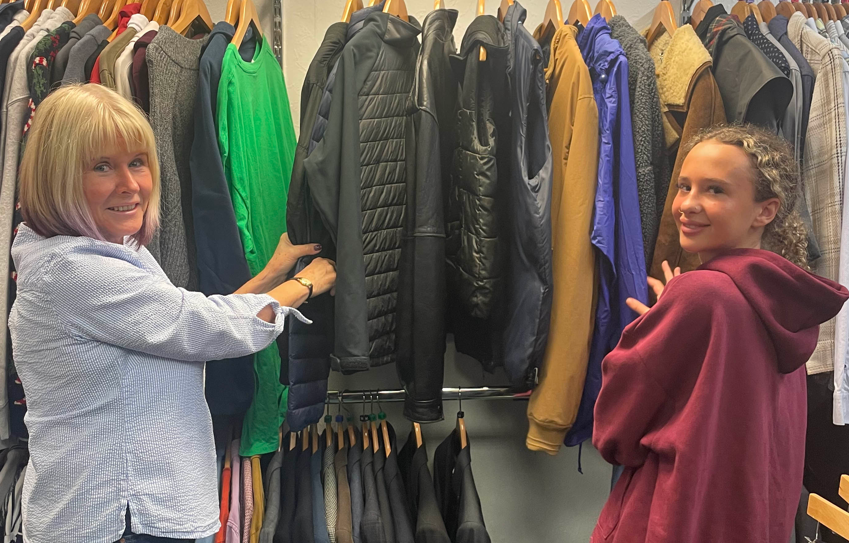 A photo of 2 St. Rocco's shop volunteers smiling