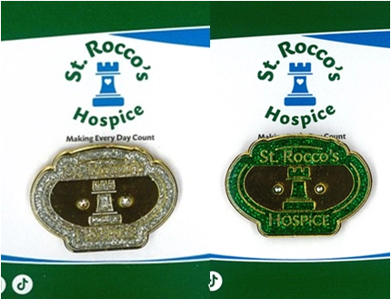 roccos logo pin badge