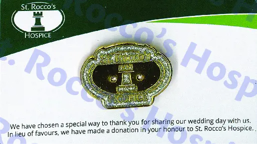 Wedding Pin Badges - Silver